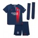 Paris Saint-Germain Manuel Ugarte #4 Heimtrikotsatz Kinder 2023-24 Kurzarm (+ Kurze Hosen)